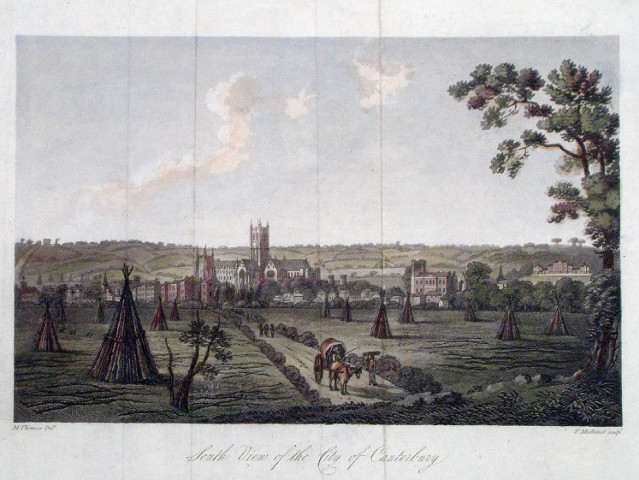 New Dover Road turnpike built 1792 - from Hasted vol xii
